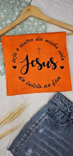 T-Shirt Seja o centro da minha vida Jesus - loja online