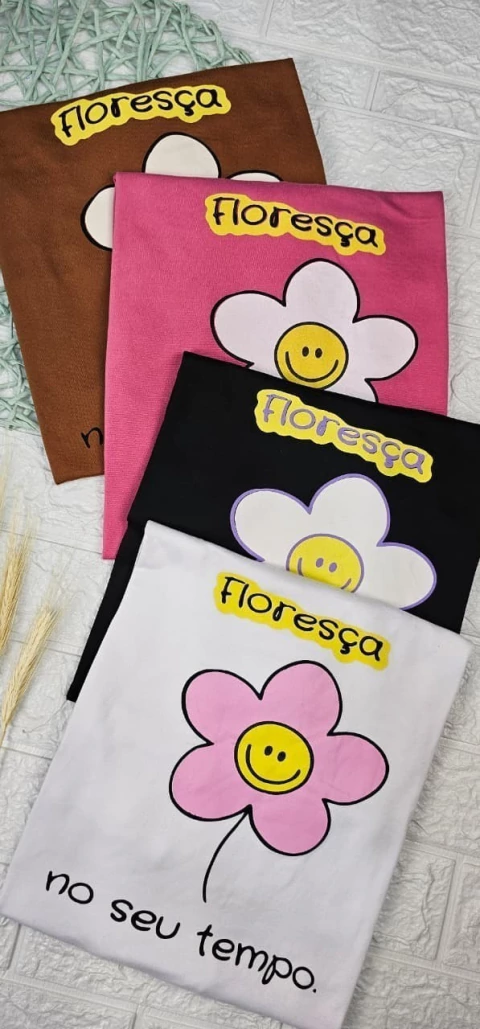 T-shirt Floresça no seu tempo