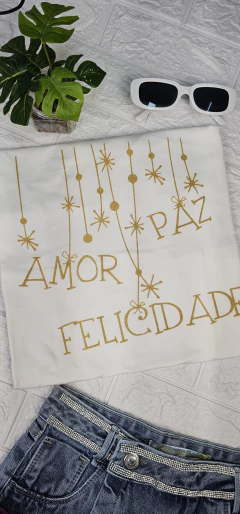 Amor, paz e Felicidade - T-shirt - Marrent@