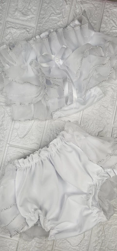 Calcinha de babado duplo - bunda Rica. Tam: único