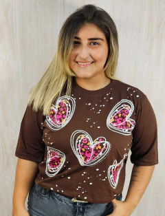 Max Cropped Coração - comprar online