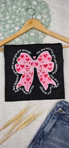 T-Shirt Plus Size Laço-Se ame na internet