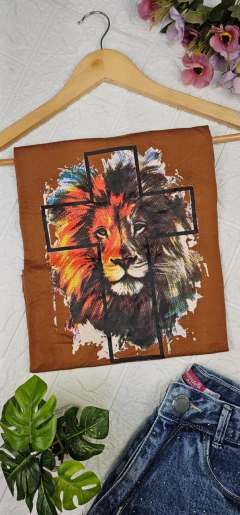 T-Shirt Leão da tribo de Judá - Marrent@