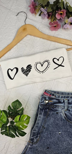 T-Shirt Quatro Corações - loja online