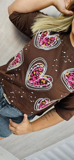 Max Cropped Coração na internet