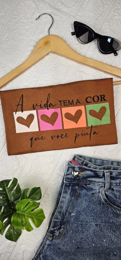 T-Shirt A vida tem a cor... - loja online