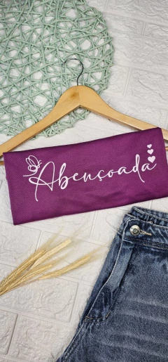 T-Shirt Plus Size Abençoada - Marrent@