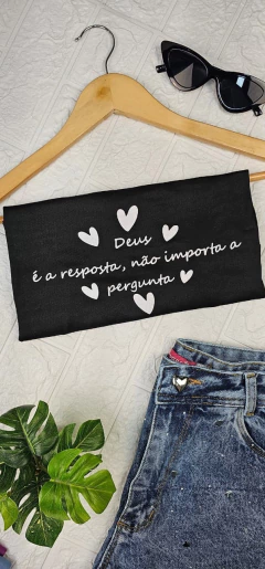 T-Shirt Deus é a resposta - loja online