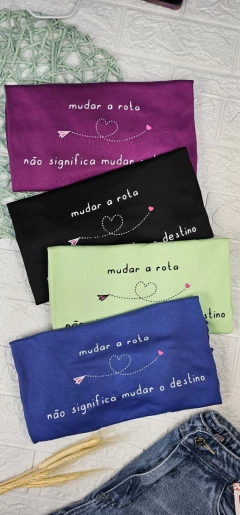 T-Shirt Pluz size Mudar a rota
