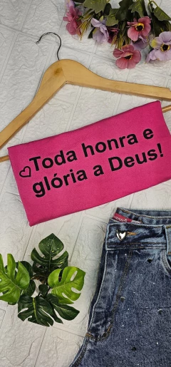 T-Shirt Toda Honra e glória a Deus - comprar online