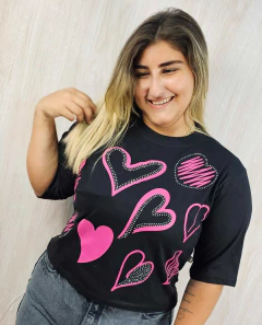 Max Cropped Corações - comprar online