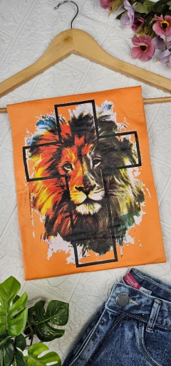 T-Shirt Leão da tribo de Judá na internet