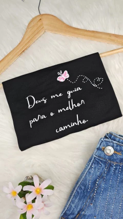 Imagem do Deus Me Guia Para Melhor Caminho T-shirt