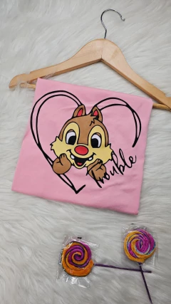 Esquilo Tico e Teco T-shirt infantil 10 anos - Marrent@