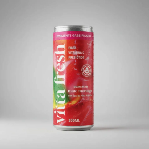 Mate Morango Sparkling Tea 300 ml