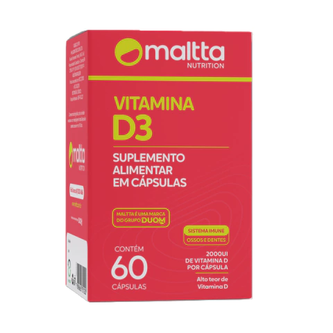 Vitamina D3 2000UI 60 caps. - Maltta - comprar online