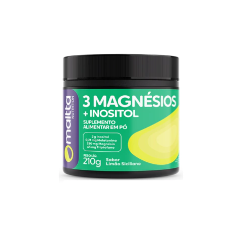 3 Magnesios Inositol Sabor Limao Siciliano 210g. - Maltta - comprar online