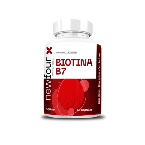Biotina 500mg. 60 caps. - New Four - comprar online