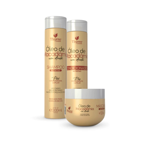 Kit Nutrição Macadâmia com Avelã Thyrre Cosmetics (3 Passos) 300ml - comprar online