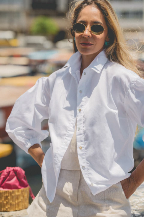 Camisa Bufante Branca