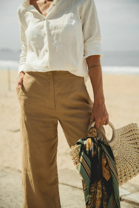 Camisa Clássica Off white