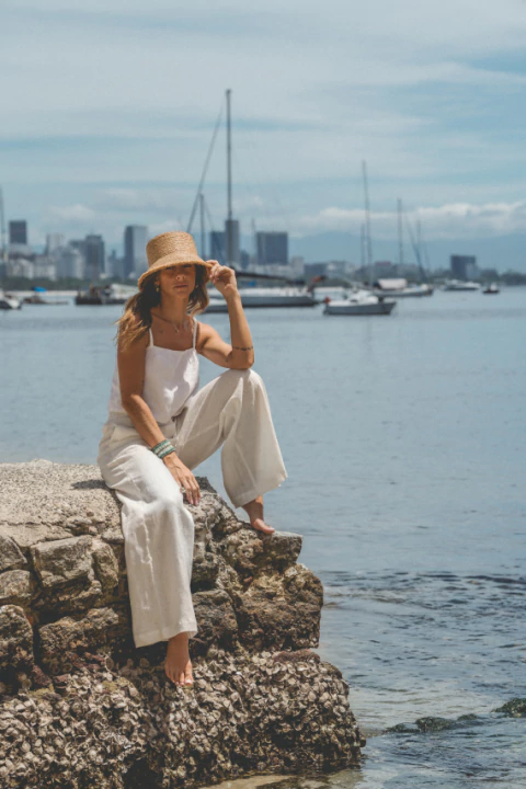 Calça Pantalona Off White