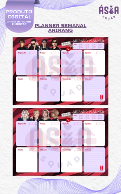 Planner Semanal Arirang - ASIA SQUAD