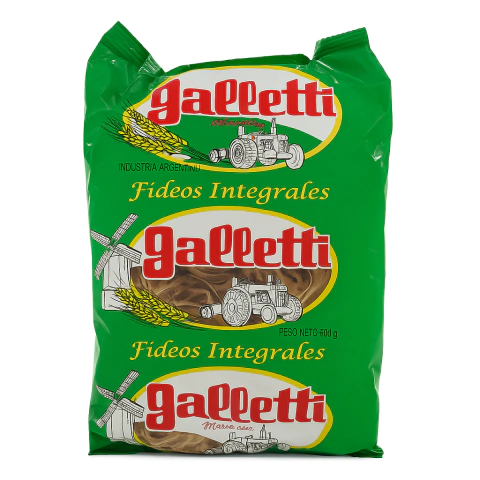 Fideos integrales Galleti - comprar online