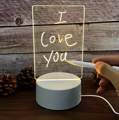 Luminária Criativa de Recados Quadro Iluminado - comprar online