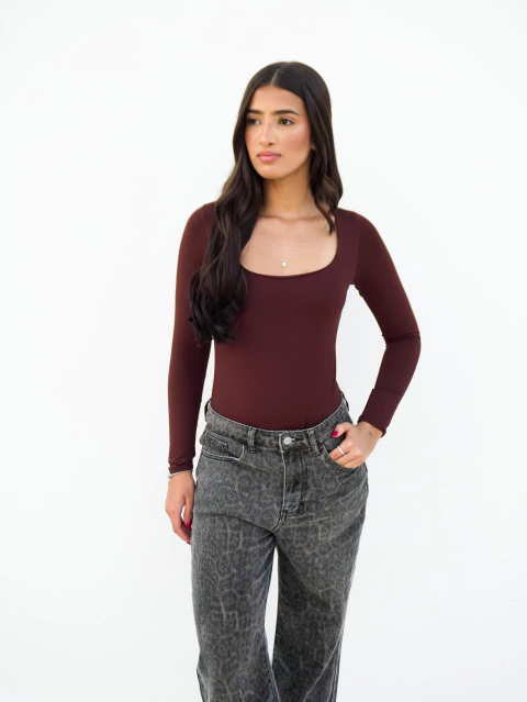 BODY MANGA LONGA COFFE - comprar online