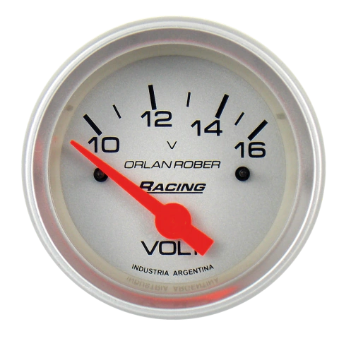 VOLTIMETRO 12V PLATEADO