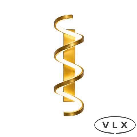ARANDELA LED NEON VOLTA VERTIC | 100CM 45W 3 TONS DOURADO BIVOLT | VLX-0584