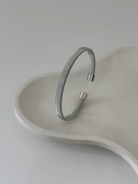Bracelete de Malha Sanfona| Aço Inox