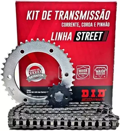 KIT TRANSMISSAO FZ 15 22-25 D.I.D C/ RETENTOR
