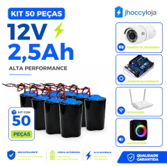 Kit 50 Baterias Litio 18650 3S 1P 12v 2500mah (triangular)