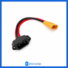 Conector IEC14 Tripolar XT90 Adaptador Cabo Rabicho Soquete Para Fontes Carregadores Equipamentos Eletrônicos