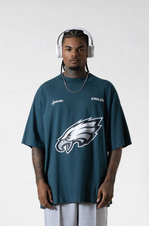 Camiseta Huge Approve X Nfl Ii Eagles Ve Verde