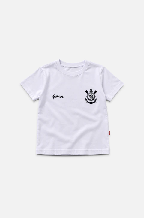 Camiseta Infantil Corinthians São Jorge Branco