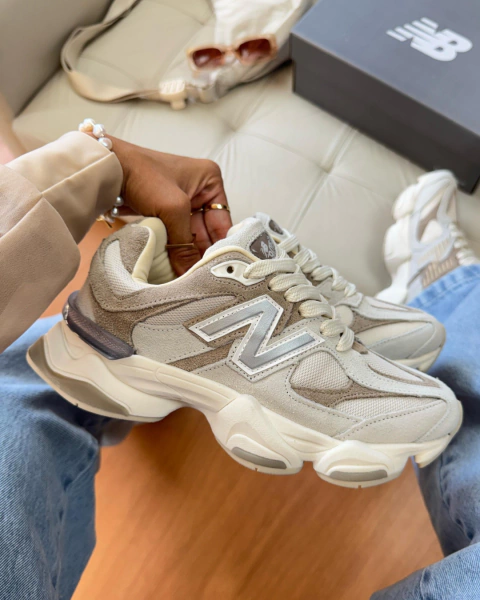 Tênis NB 9060 Couro Bege