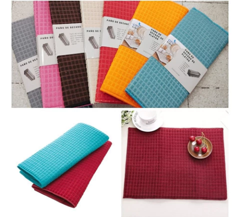 Paño Seca Platos Microfibra Absorbente 35x50 8 Colores Surtidos - comprar online