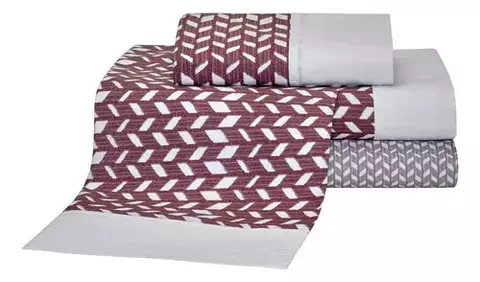 Juego de Sábanas Queen Danubio 144 Hilos Dressy