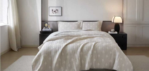 Cubrecamas Jacard Cacharel 2 1-2 Queen