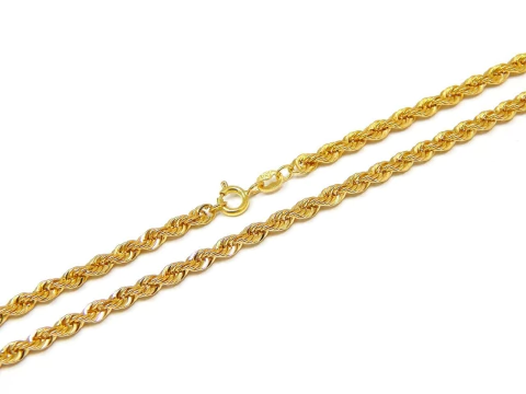 Corrente Colar Cordão Baiano Em Ouro 18k 2,90mm