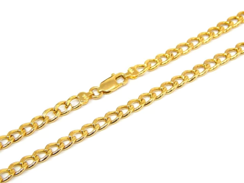 Corrente Masculina Grumet Em Ouro 18k 70cm 3,90mm