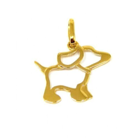 Pingente Em Ouro 18k Cachorro