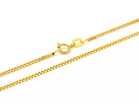 Corrente Veneziana Feminina Maciça Em Ouro 18k 0,95mm - comprar online