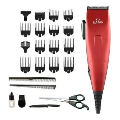 CORTADORA DE CABELLO GAMA GM562 24 PIEZAS ROJA