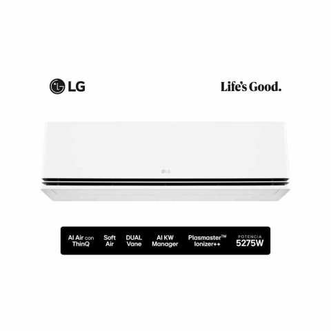 Aire Acondicionado LG 4536Frig (5275W) S3-W181L1DA Frío/Calor Dualcool AI Air Inverter