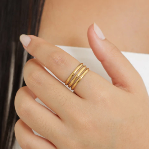 Anel Eloá Dourado - comprar online