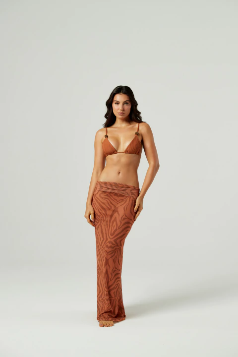 Saia Tule Voilé - Savana Terre - comprar online